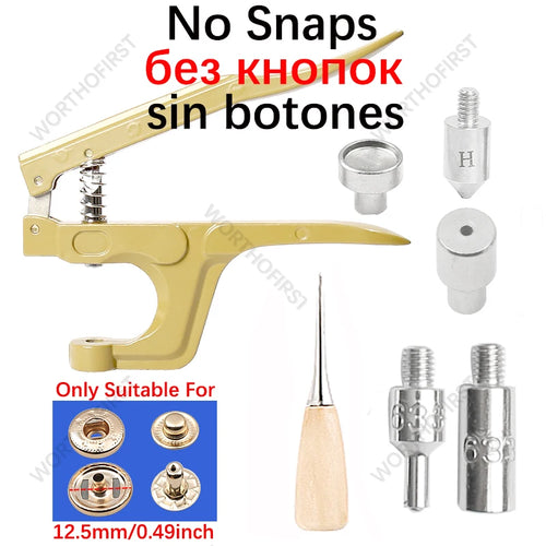 Metal Snap Fasteners Button Kits with Fastener Botones Installation