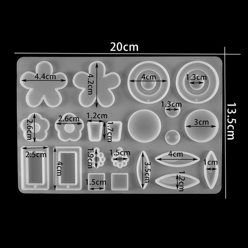Earring Pendant Silicone Mold Epoxy Resin Jewelry Making Molds Heart