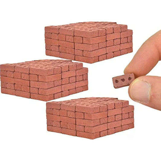 50pcs 1:16 Real Mini Bricks Model, Miniature Figurine Landscaping