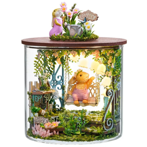 Mini DIY Kit For Doll House Making And Assembling Room Models Toys