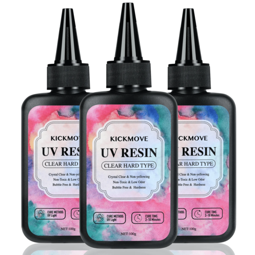 300g UV Resin Clear,Hard,Upgraded Crystal Clear Epoxy Resin Up