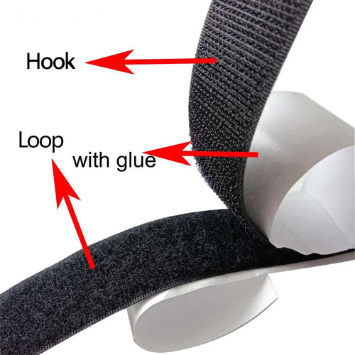 25meters Strong Self Adhesive Hook and Loop Fastener Tape Nylon