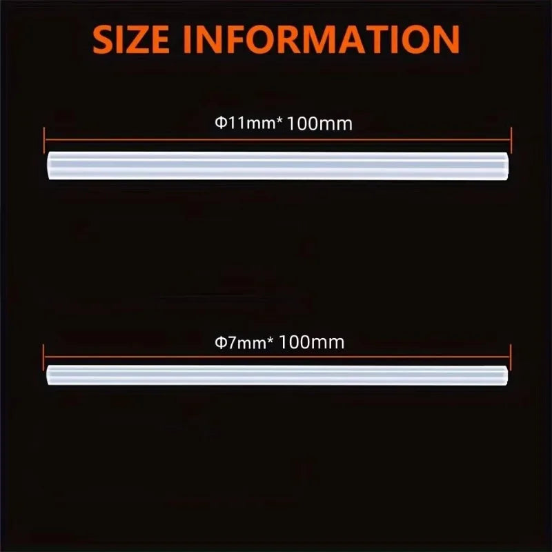 7/11mm *100mm 10pc Hot Melt Glue Sticks, Mini Size Glue Gun Sticks,