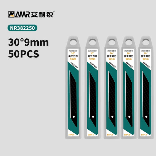 AMR 10//30/50 PCS Replaceable Knife Blade 18mm/9mm Width Metal For