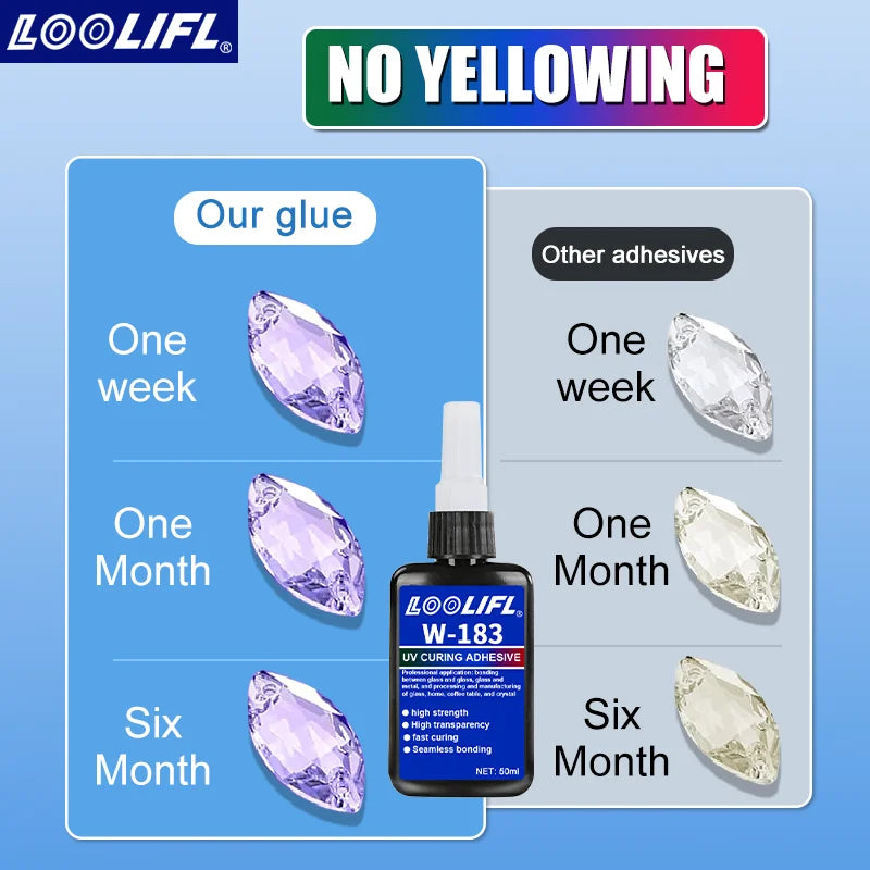 50g Crystal Resin UV Glue DIY Jewelry Making High Hardness Fast Drying