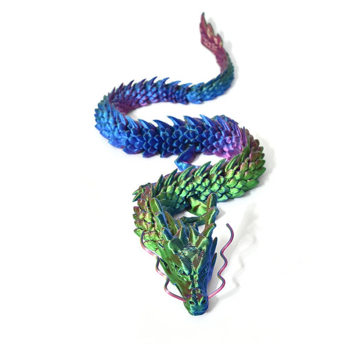 3D Printed Snake Movable Joint Simulation Snake Figurine Creative Home
