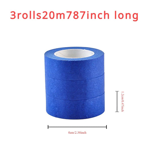 3 - Roll Set of Multi - Surface Paint Tape: 20m/Roll, for Wall