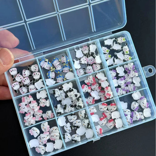 120PCS/70PCS Kawaii Sanrio Mini Nail Art Accessories Stickers