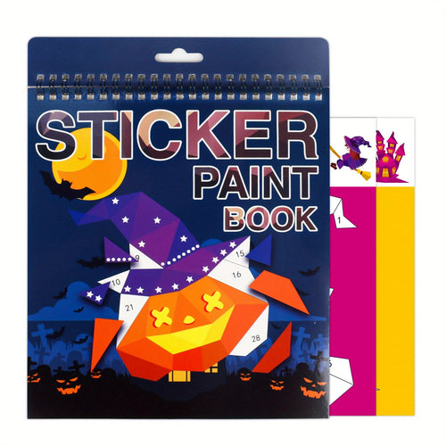 1PCS Sticker Book Crafts for Kids Ages 4-8, Sticker by Number for