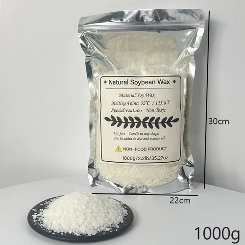 500g/1kg Pure Soy Wax Paraffin Material Pre-Soy Wax-Core Pigments