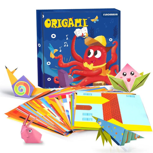 Kids Montessori DIY Craft Toys Cartoon Animal Origami Handcraft Paper