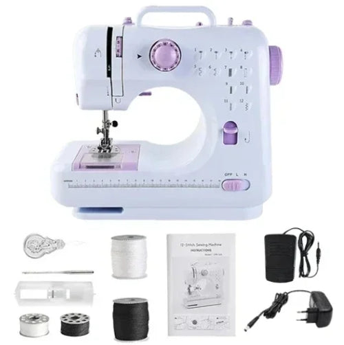 Portable Sewing Machine for Beginners Mini Electric Household Crafting