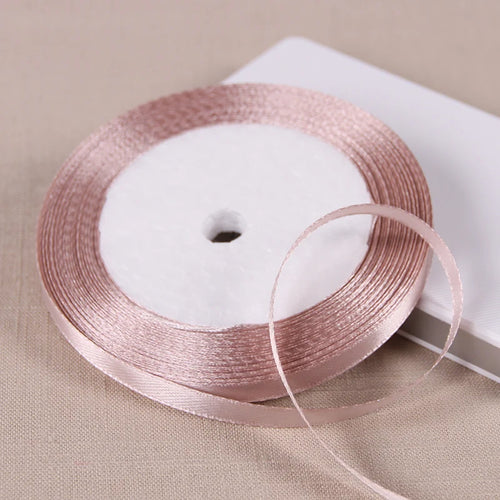 25yards/roll 6mm Satin Ribbon DIY Handmade Crafts Fabric Christmas