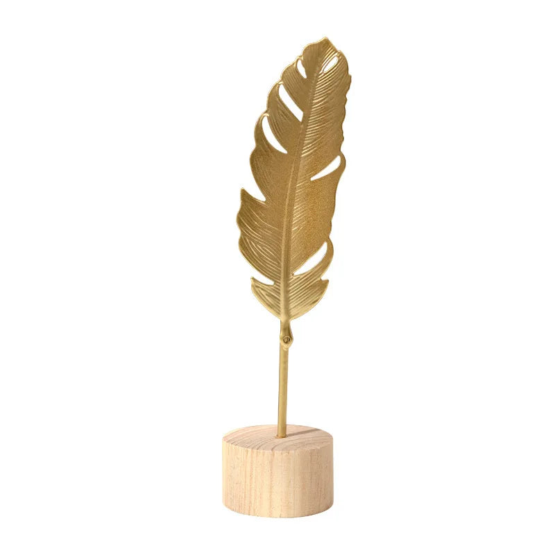 Nordic Style Iron Art Ginkgo Leaf Decoration Creative Home Living Room