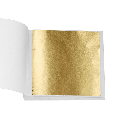 100-200sheets Imitation Gold Foil Paper Leaf Gilding DIY Epoxy Resin