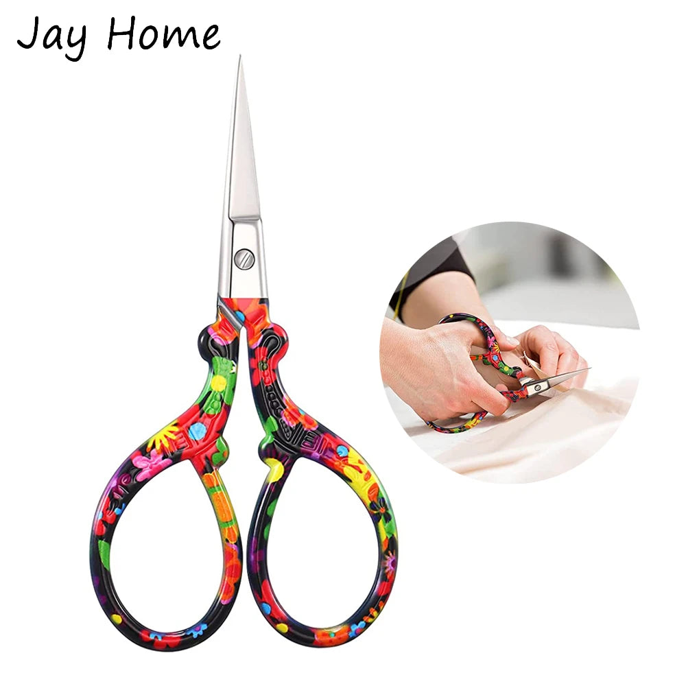 1PC Sharp Embroidery Scissors Sewing scissors with Leather Scissors