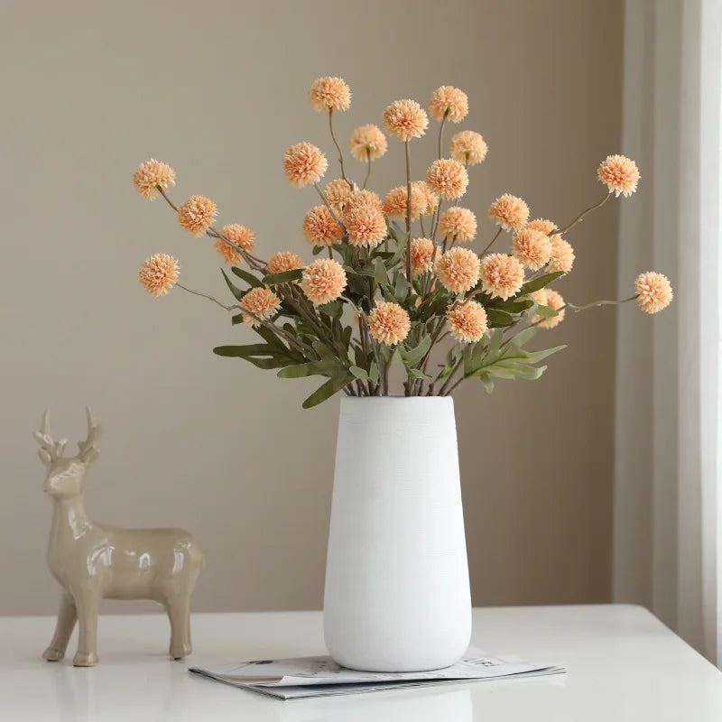 5 Heads Artificial Flower Bouquet Silk Dandelion Flower Ball Fake