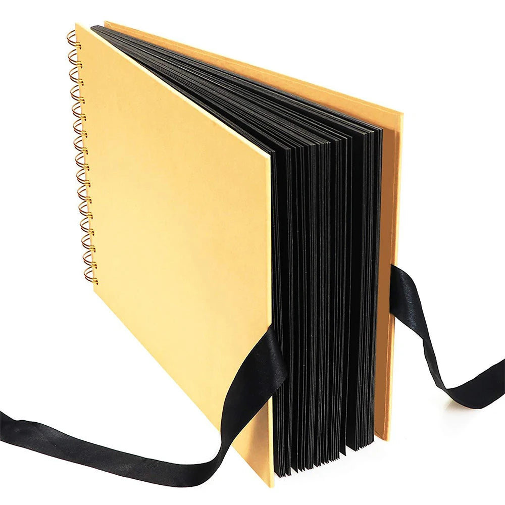 ZK20 80 Black Pages Memory Books DIY Craft Photo Albums Scrapbook