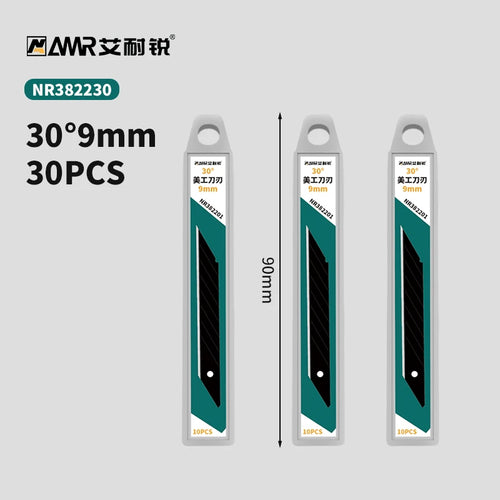 AMR 10//30/50 PCS Replaceable Knife Blade 18mm/9mm Width Metal For