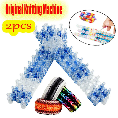 1Set Loom Rubber Bands Bracelet Making Refill Tool Set Kit for Kids