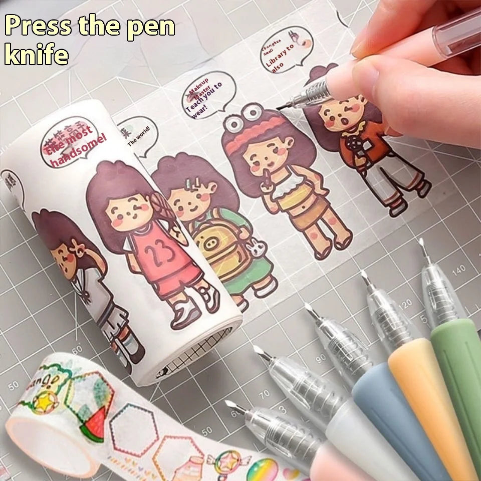Paper Cut Knife Pen Refill Art Utility Knife Scrapbooking Cutting Tool