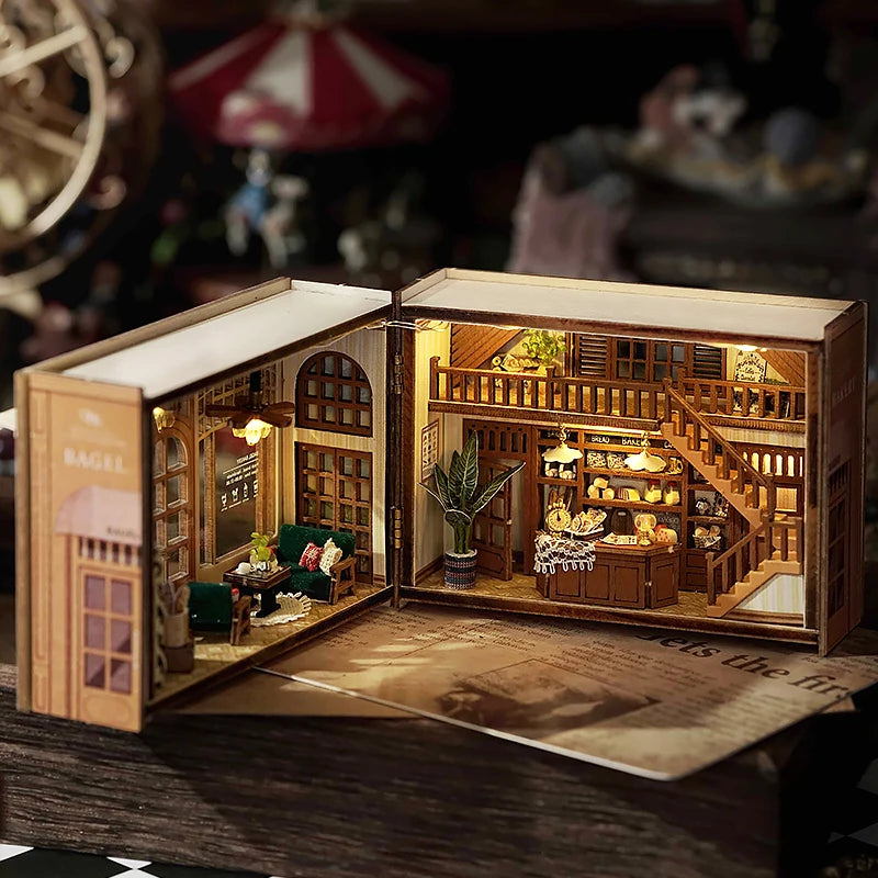 DIY Miniature Doll House 3D Puzzle Small House Assembly Building Model