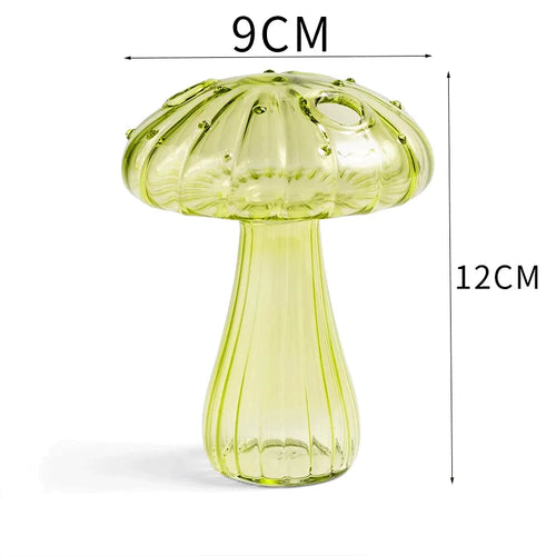 Creative Mushroom Glass Vase Plant Hydroponic Terrarium Art Plant