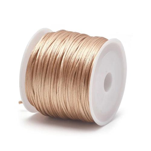 1.5mm Crafts Satin Rattail Cord String from Nylon for Chinese Knot,