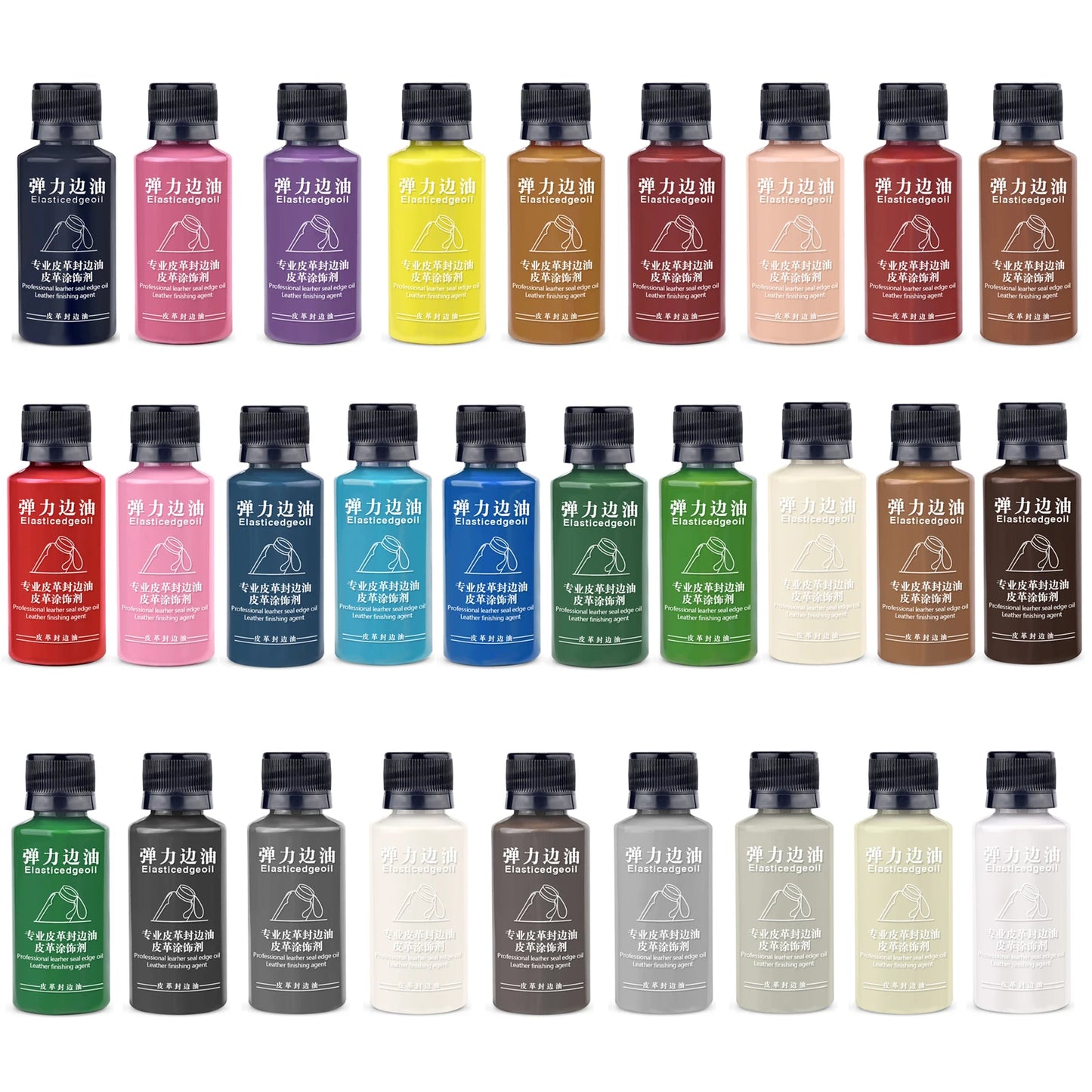 30ml Leather Edge Repair Paint Oil Dye Dressing Color Finish DIY Craft