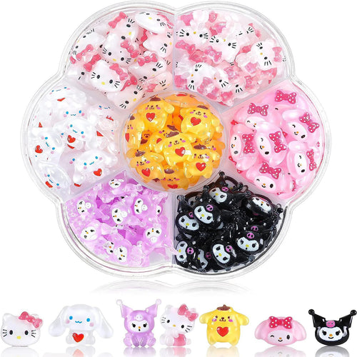 120PCS/70PCS Kawaii Sanrio Mini Nail Art Accessories Stickers