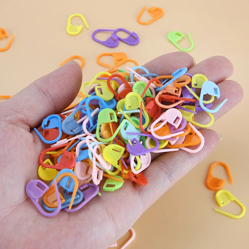 100-1000Pcs/Pack Mini Knitting Crochet Locking Stitch Markers Can Baby