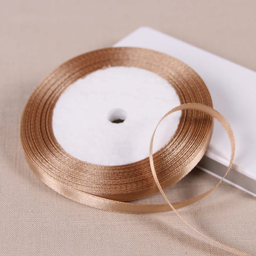 25yards/roll 6mm Satin Ribbon DIY Handmade Crafts Fabric Christmas