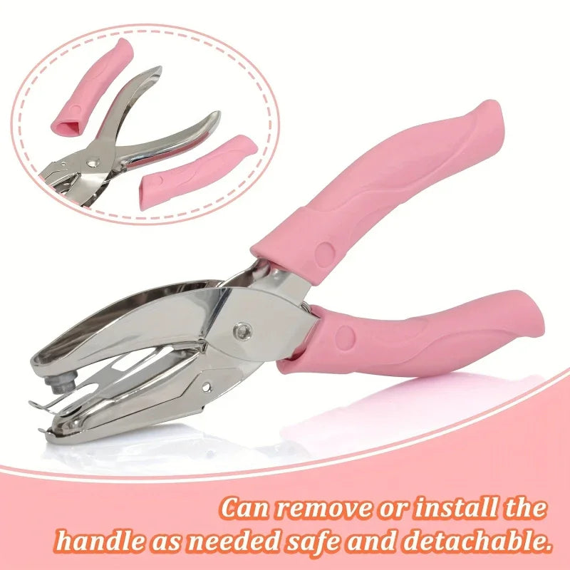 1PC Cute Metal Handheld Paper Punch Scrapbooking Clothes Single Hole