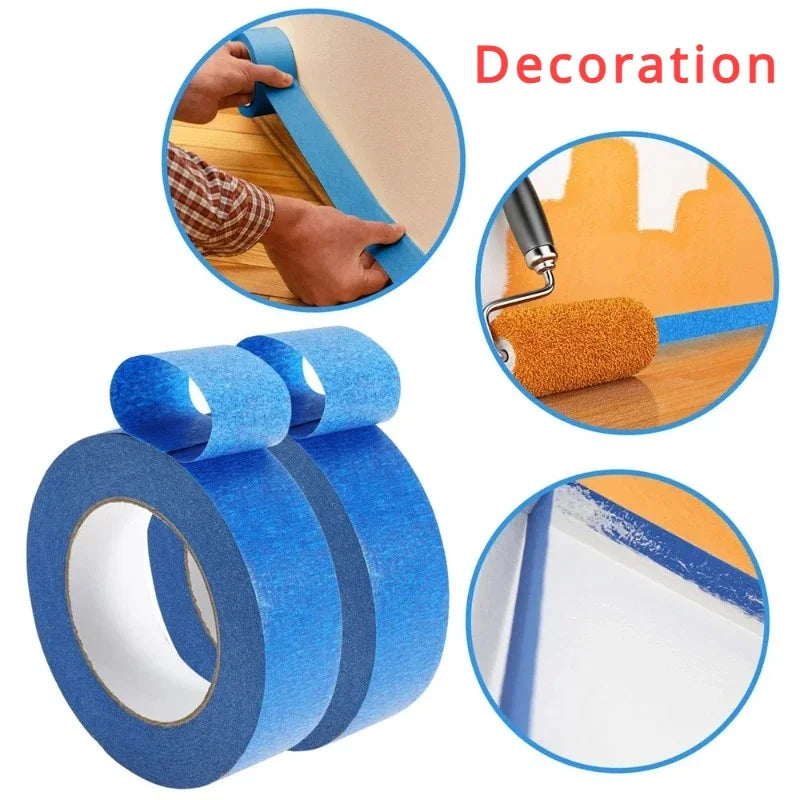 3 - Roll Set of Multi - Surface Paint Tape: 20m/Roll, for Wall