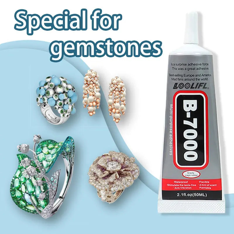 1pc B7000 transparent glue,with precision nib,rhinestone