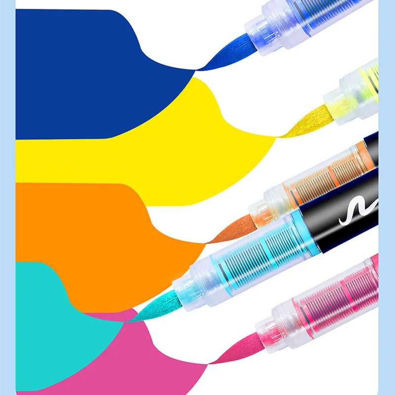 12-120 Colors Acrylic Paint Pens Markers Brush Tip Paint Markers For