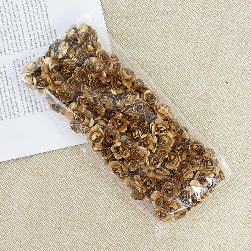 144pcs 2cm Artificial Mini Paper Rose Bouquet for Wedding Party