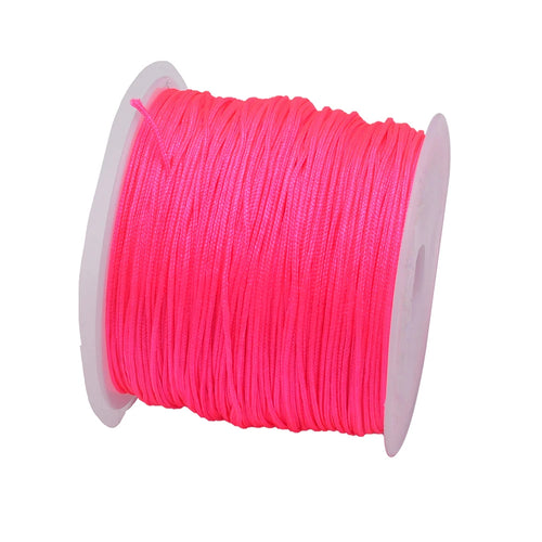 50Yds 0.8mm Crafts Nylon Cord For Jewelry Making Beading Braided Nylon