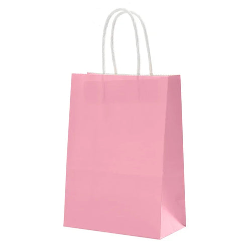 10 pcs Kraft Bag Paper Gift Bags Reusable Grocery Shopping Bags for