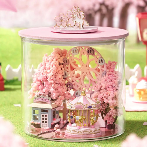 Mini DIY Kit For Doll House Making And Assembling Room Models Toys