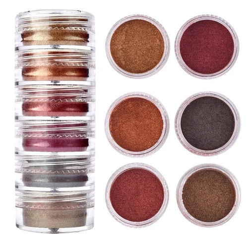 6 Colors/Set Mica Powder for Epoxy Resin Pearlescent Epoxy Resin Dye