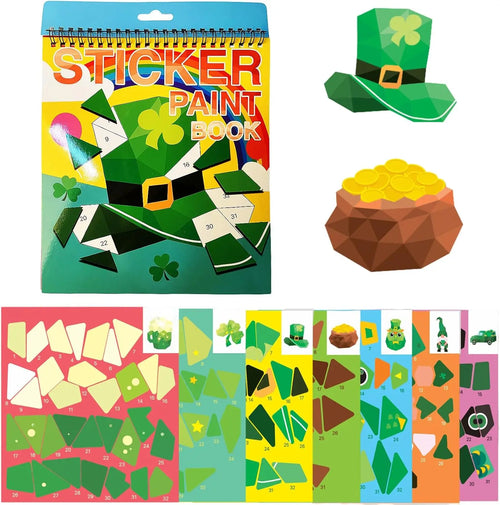 1PCS Sticker Book Crafts for Kids Ages 4-8, Sticker by Number for