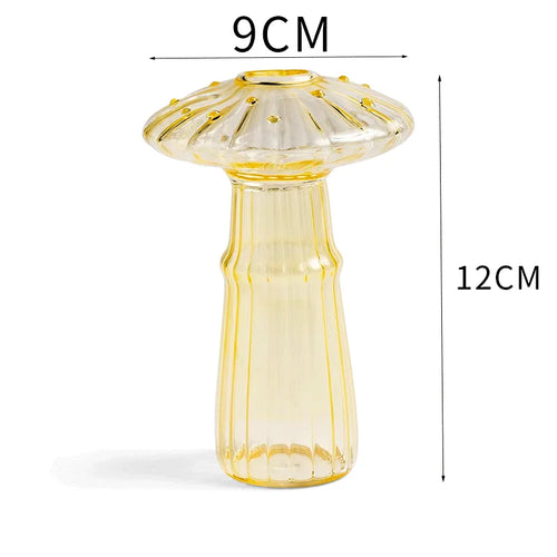 Creative Mushroom Glass Vase Plant Hydroponic Terrarium Art Plant