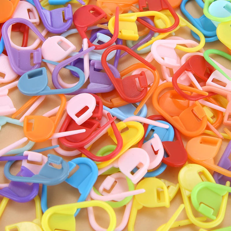 100-1000Pcs/Pack Mini Knitting Crochet Locking Stitch Markers Can Baby
