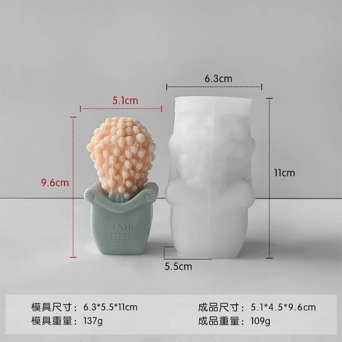 3D Tulip Bouquet Silicone Candle Molds Handmade Lavender Flower Soap