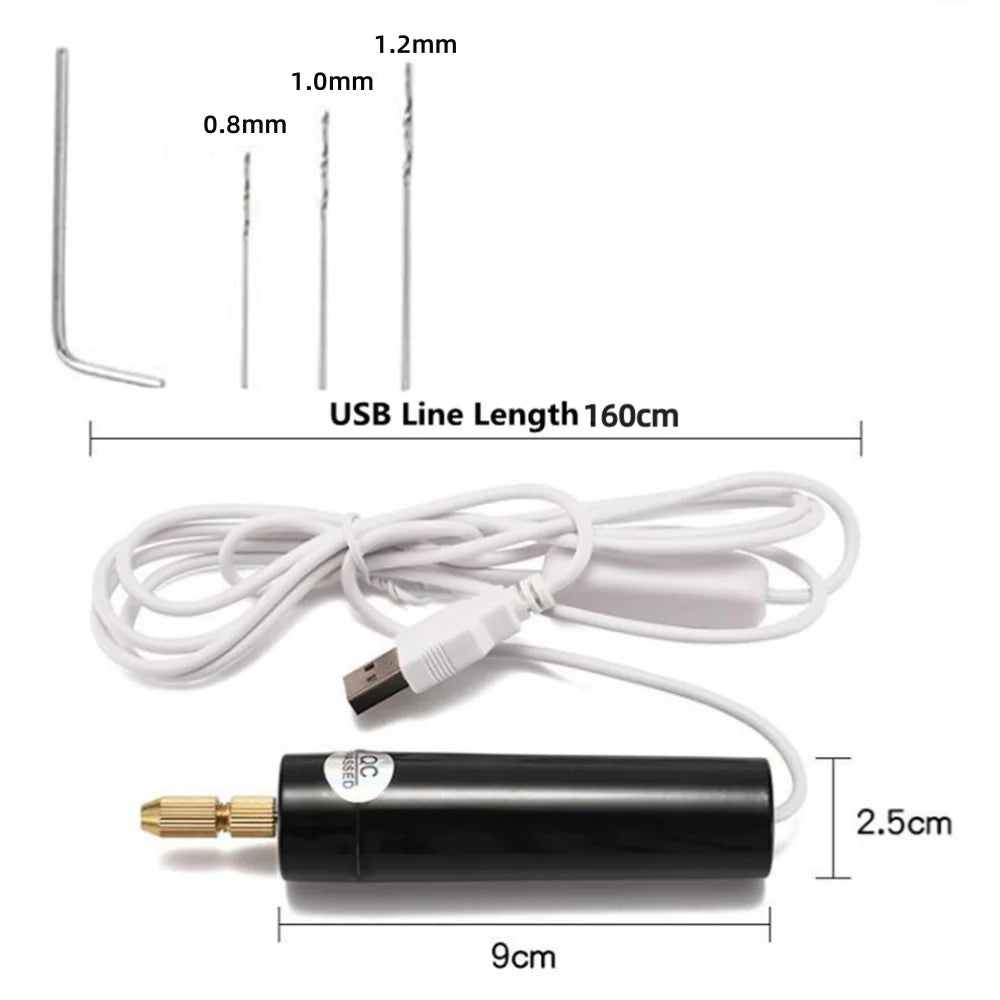 Handheld Mini Electric Drill DIY Electric USB Electric Drill Tools For