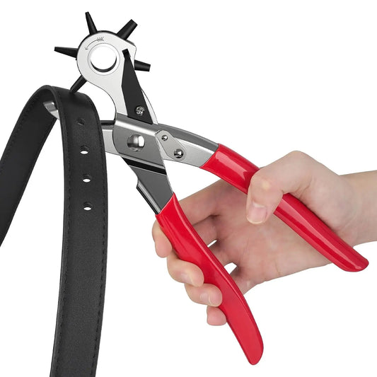 Leather Punch, 6-Size Rotating Belt Hand Hole Punch, Multi-Size Home
