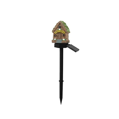 LED Solar Lawn Light Multi Craft Miniature Fairy House Solar Powered