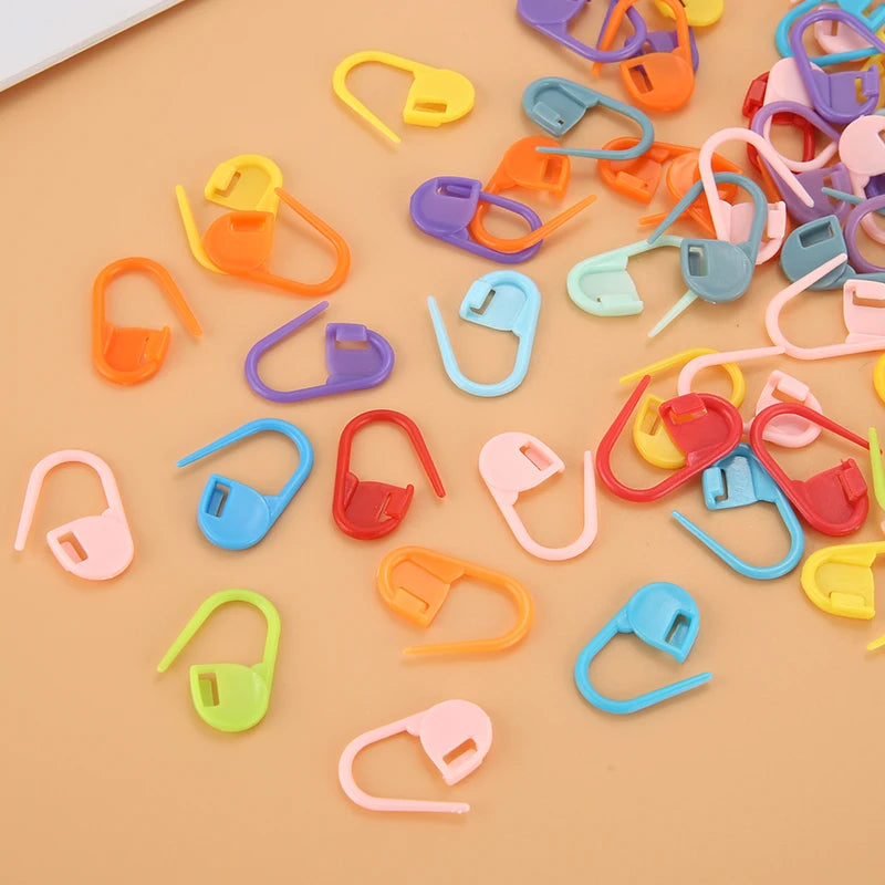 100-1000Pcs/Pack Mini Knitting Crochet Locking Stitch Markers Can Baby