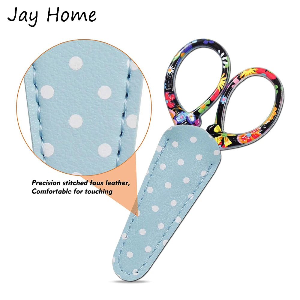 1PC Sharp Embroidery Scissors Sewing scissors with Leather Scissors